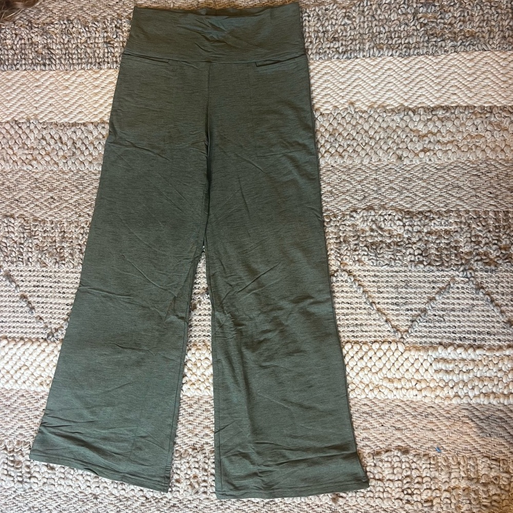 Organic cotton wide leg pants - high waist pants - Gaucho - Brand New S M & L - Picture 7 of 7